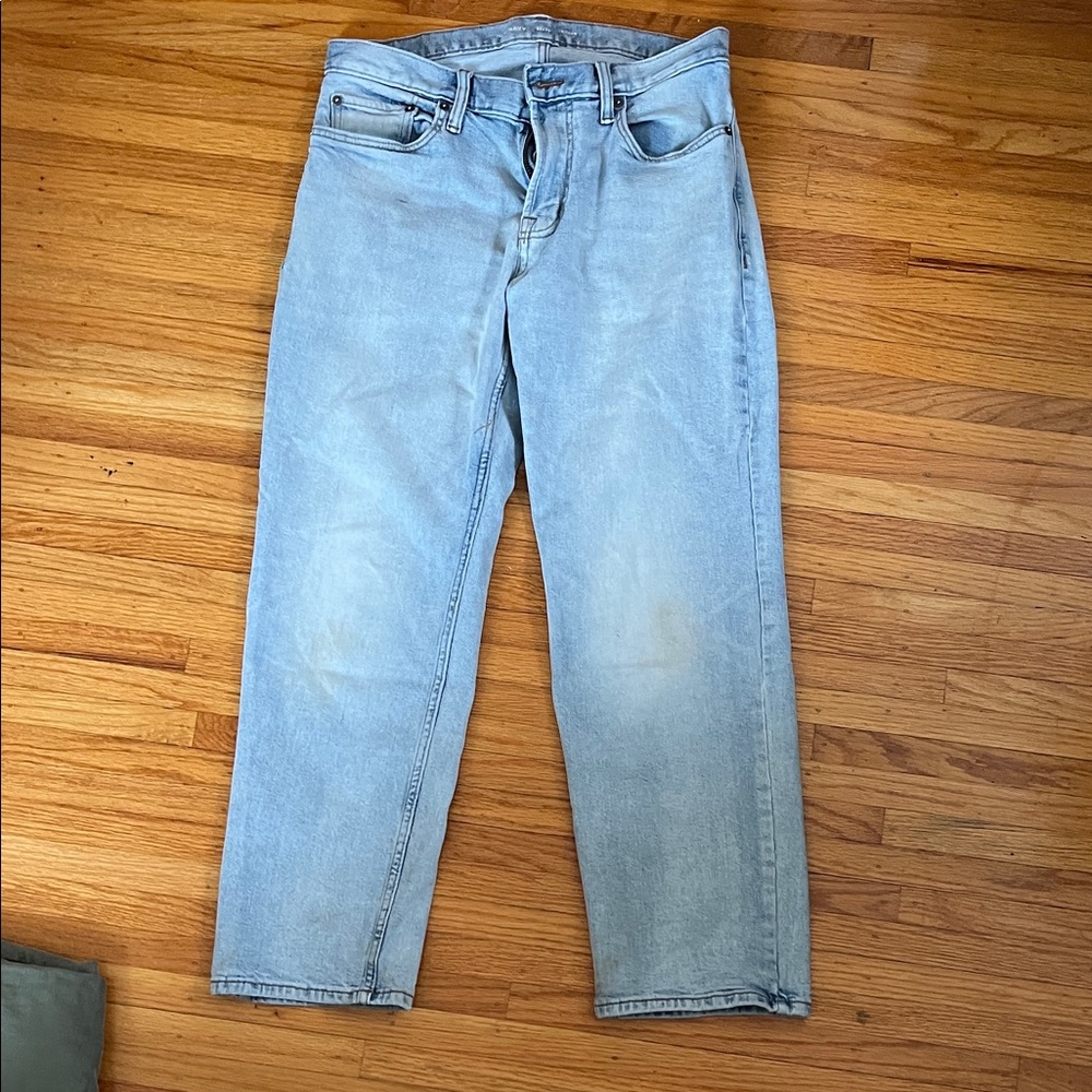 Old Navy Men's Faded Blue Straight Jeans